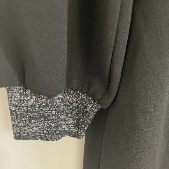 SAM EDELMAN Metallic Trim Long Sleeve Shift Dress Size 8 - Picture 3 of 5